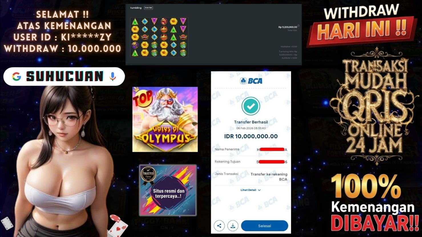 SUHUCUAN JACKPOT SLOT GATES OF OLYMPUS